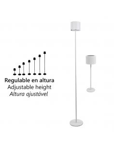 PIE SALON SOLAR ELISEO BLANCO LED 5W 3000-4000-6500K 2